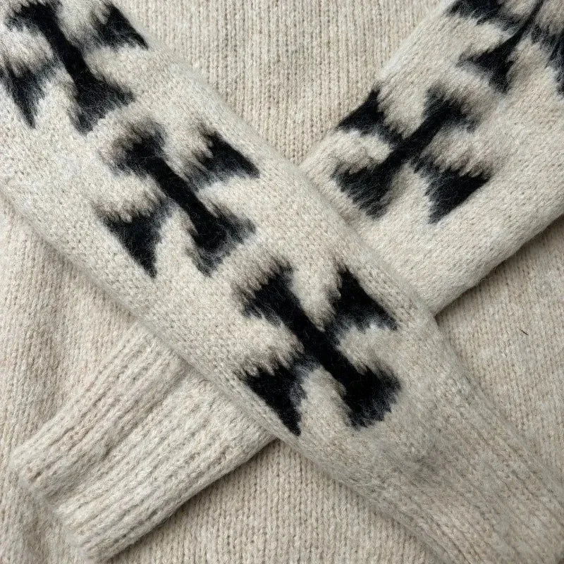 White Cross Sweater