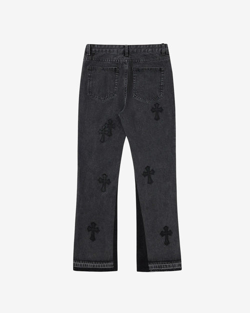 Cross Black Flare Denim