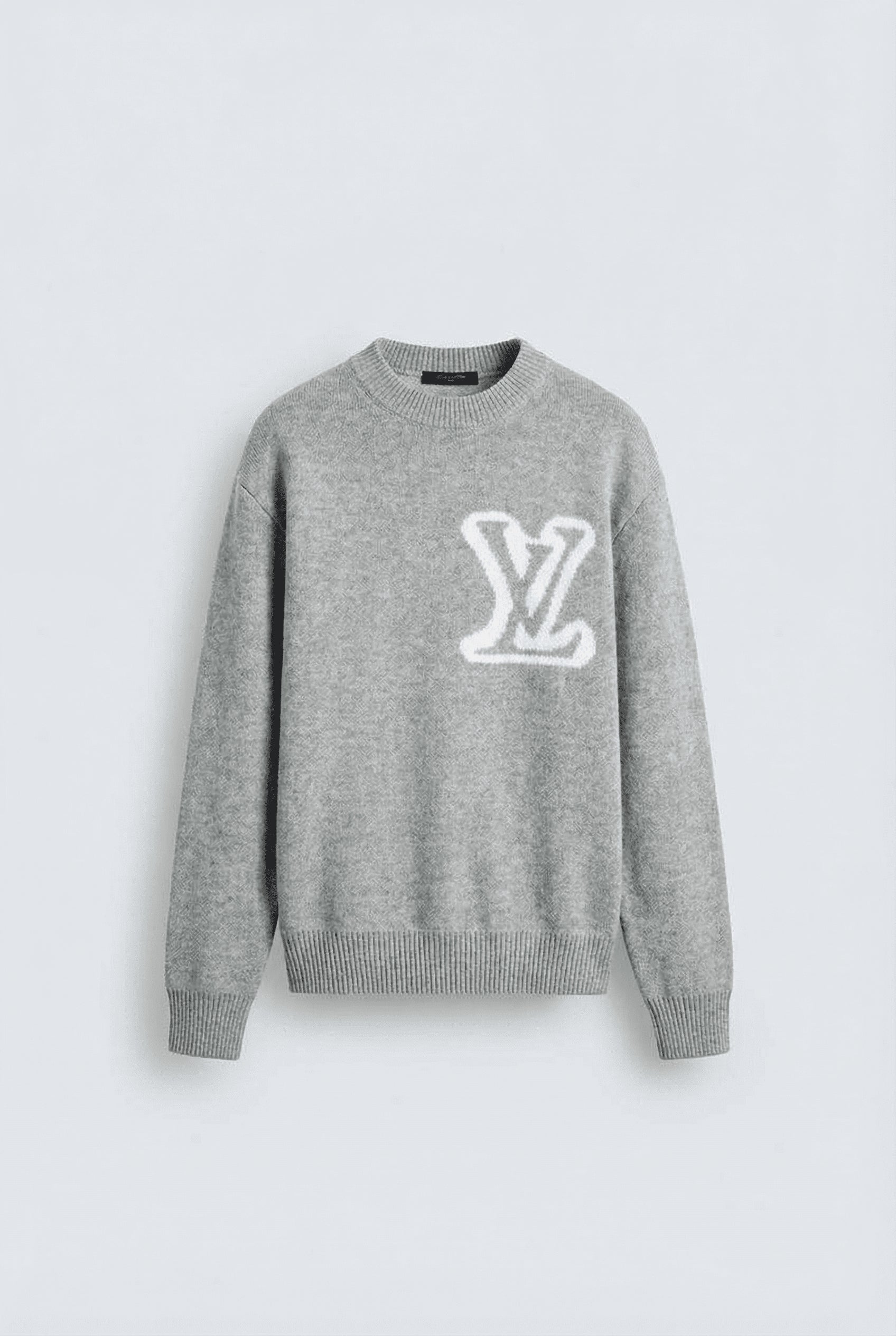 LV INTARSIA CREWNECK