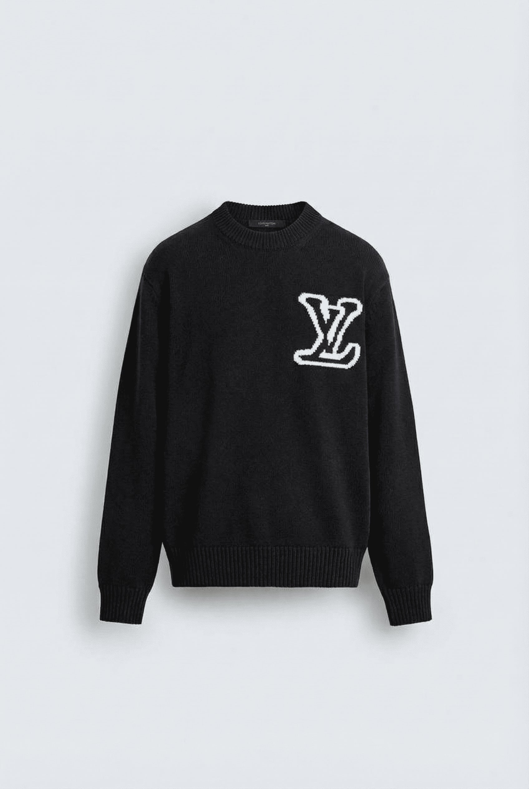 LV INTARSIA CREWNECK