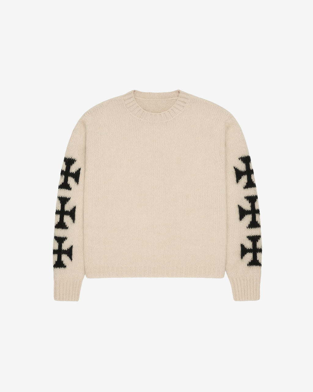 White Cross Sweater