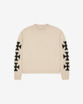 White Cross Sweater