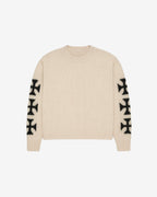 White Cross Sweater
