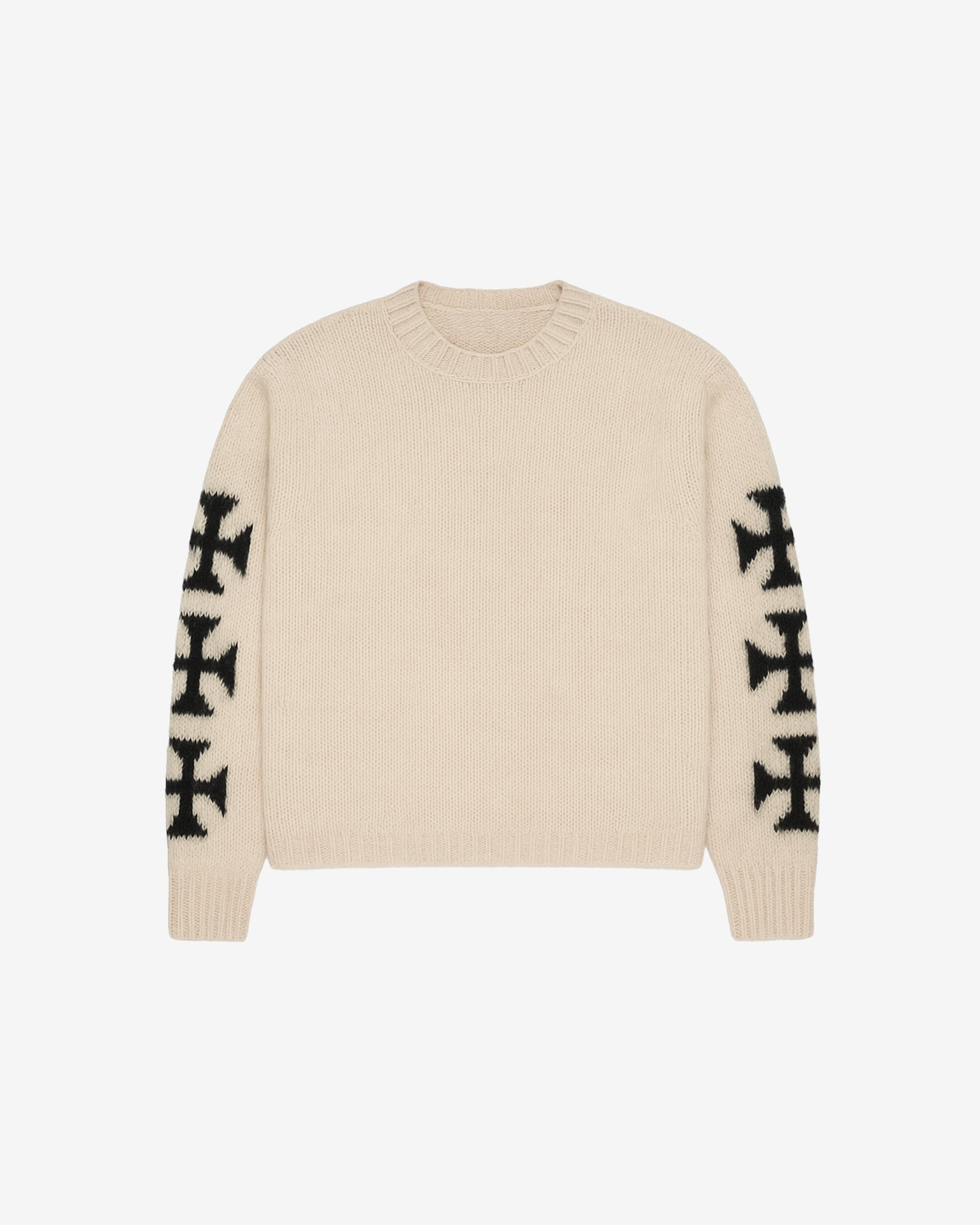 White Cross Sweater